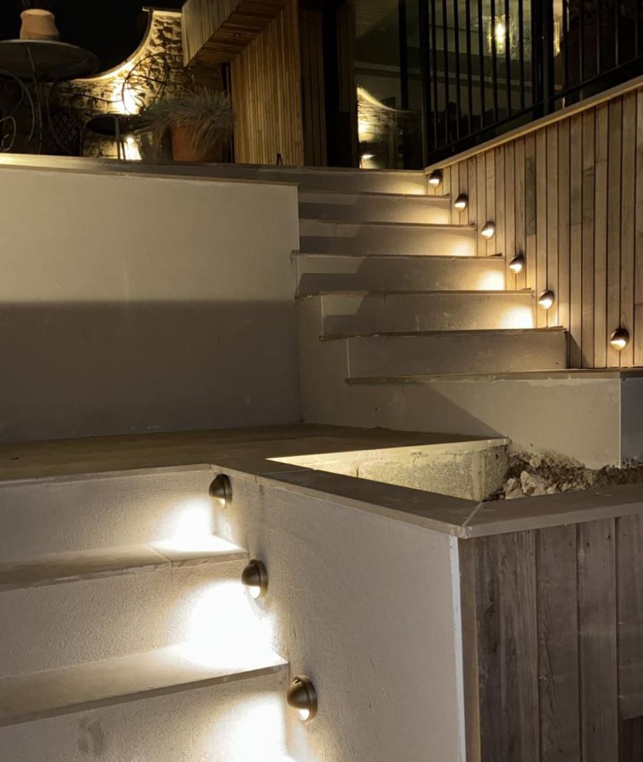 Garden step lights